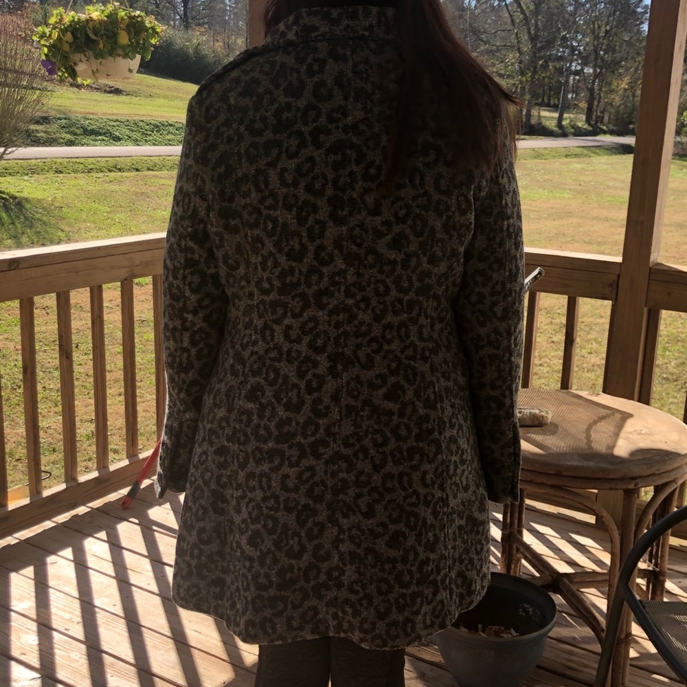 Jessica Simpson pea coat xl - animal print-